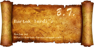 Bartek Teréz névjegykártya